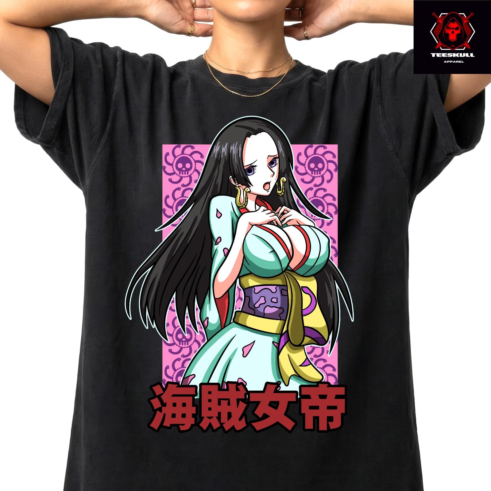 Boa Hancock One Piece Anime Character Unisex Premium Thick Cotton T-Shirt 4XL