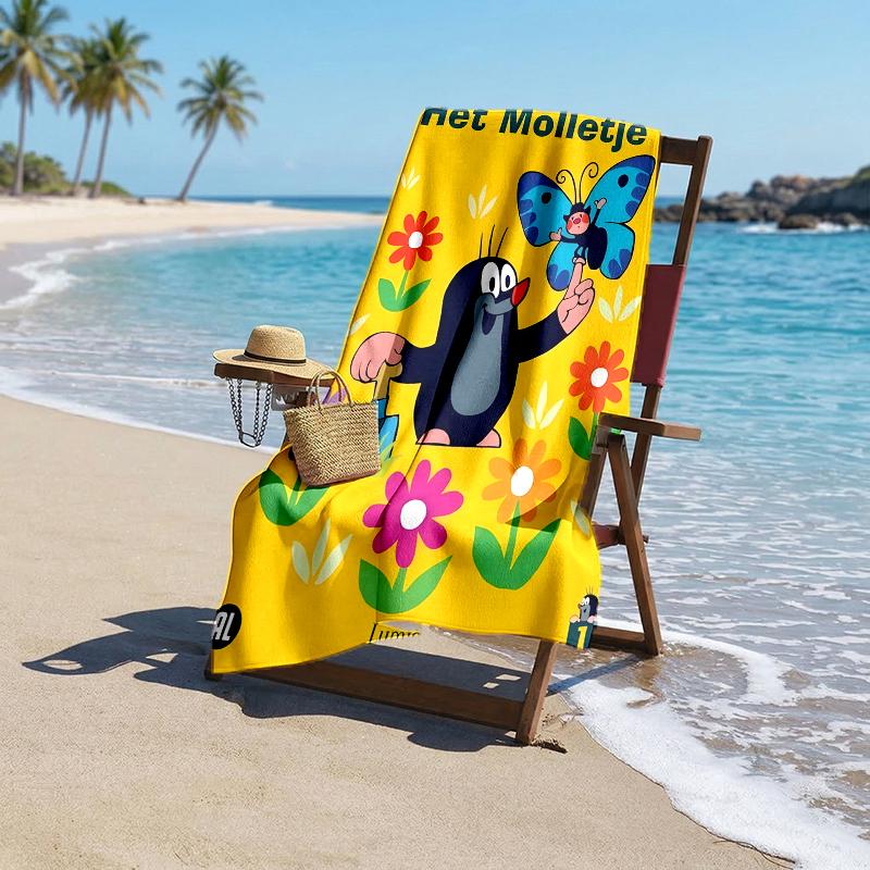 Krtecek Fashion Beach Towel: Ideal for Summer Adventures Soft, absorbent and quick drying suitable for swimming and bathing