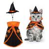 ABMH-Halloween Cat Costume Cloak Witch Hat Pet Clothes Halloween Cats Dogs Puppy Halloween Carnival Party Supplies