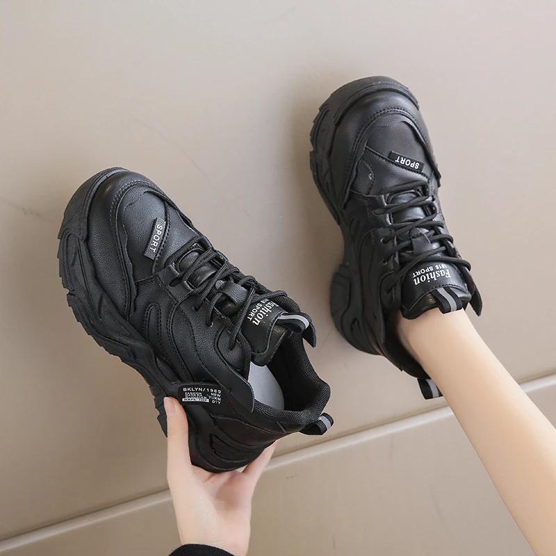 Fashion Thick-soled Dad Shoes for Women 2024 New Autumn and Winter Lightweight Casual Sports Shoes Tennis Shoes for Women