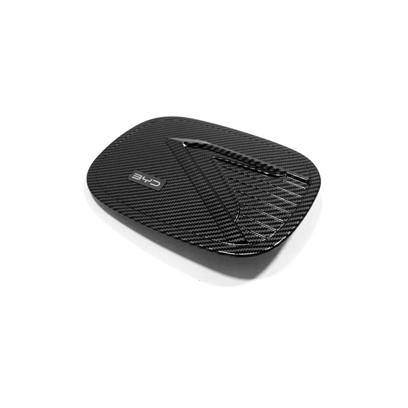 For Byd M9 2025 Accessories Car Charging Port Cover Protection Fuel Tank Cap Decorative Stickers ABS Carbon Black Styling