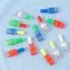 12 Piece Glow in Dark Festive LED Light-Up Finger Lights Glowing Ring Projector Light  Party