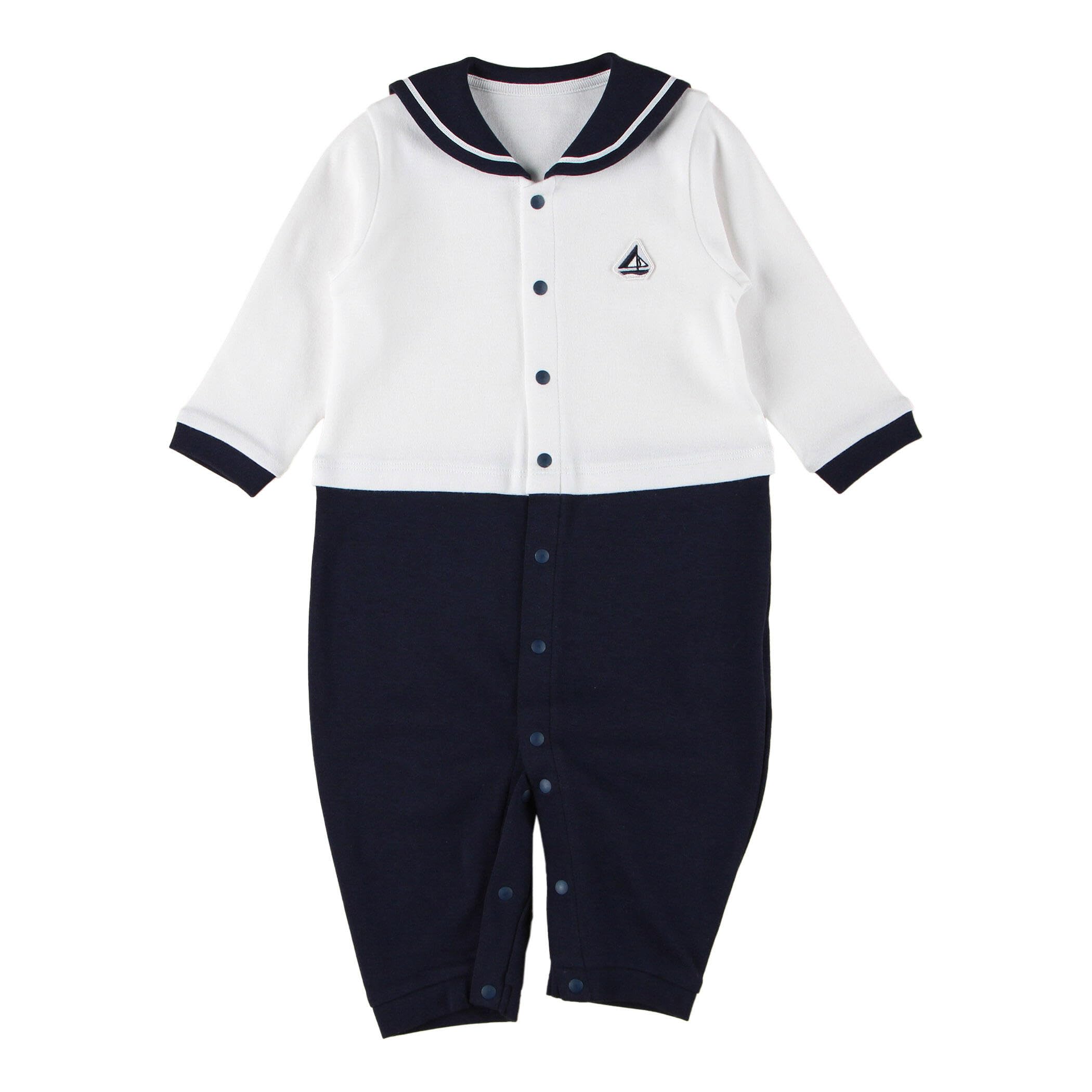 

Матросский воротник длинный рукав однотонный [Comme Ism] двусторонний все-все 23-41EK07-205 60-80см