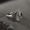 New Retro Distressed Fishtail Open Mouth Ring for Women Fashion Retro