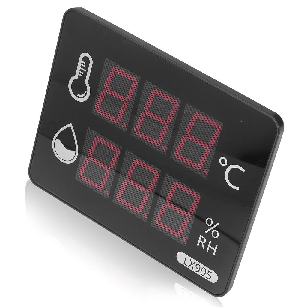 Termometer Hygrometer Temperatur Fuktighetsmätare LED Digital Display