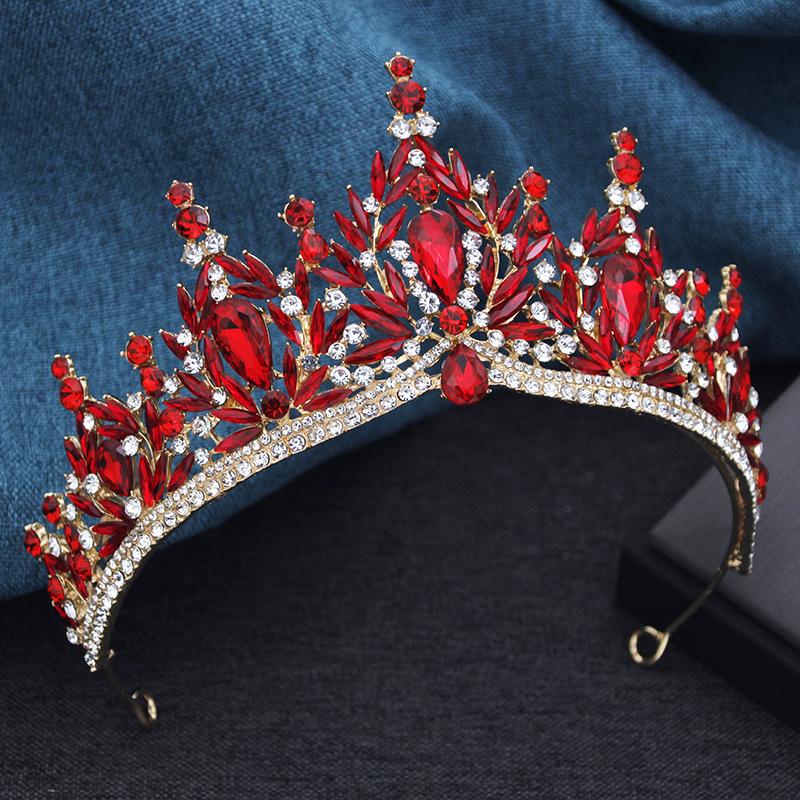 Baroque Bridal Crown Princess Girls Tiaras Birthday Hair Accessory Elegant Wedding Headwear for Brides Headbands