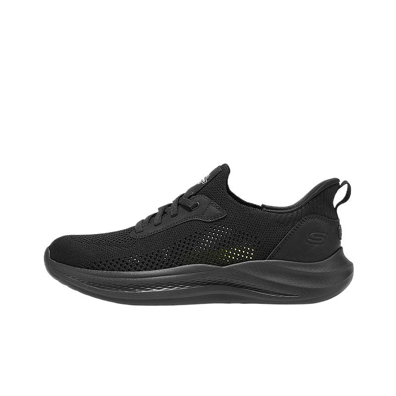 Skechers Street Wear Slip-On Shoes Comfortable Mesh Casual Walking Shoes Training Shoes Men sneaker Black 211086-BBK 39.5