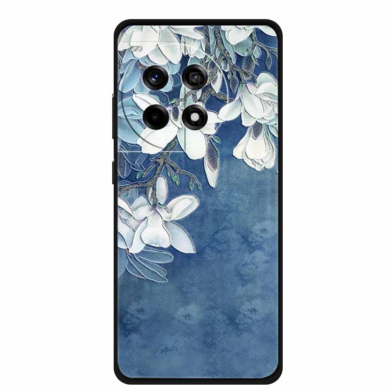 3D Relief Emboss Case For OnePlus 13 5G 11R Ace 3 2 Pro OnePlus 12R Phone Case Black Silicone Soft Back Cover Cases Funda Coque