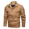 New Washed Men's Tooling Jacket Casual Large Size Air Force Lapel Jacket Men's Shirt Trend