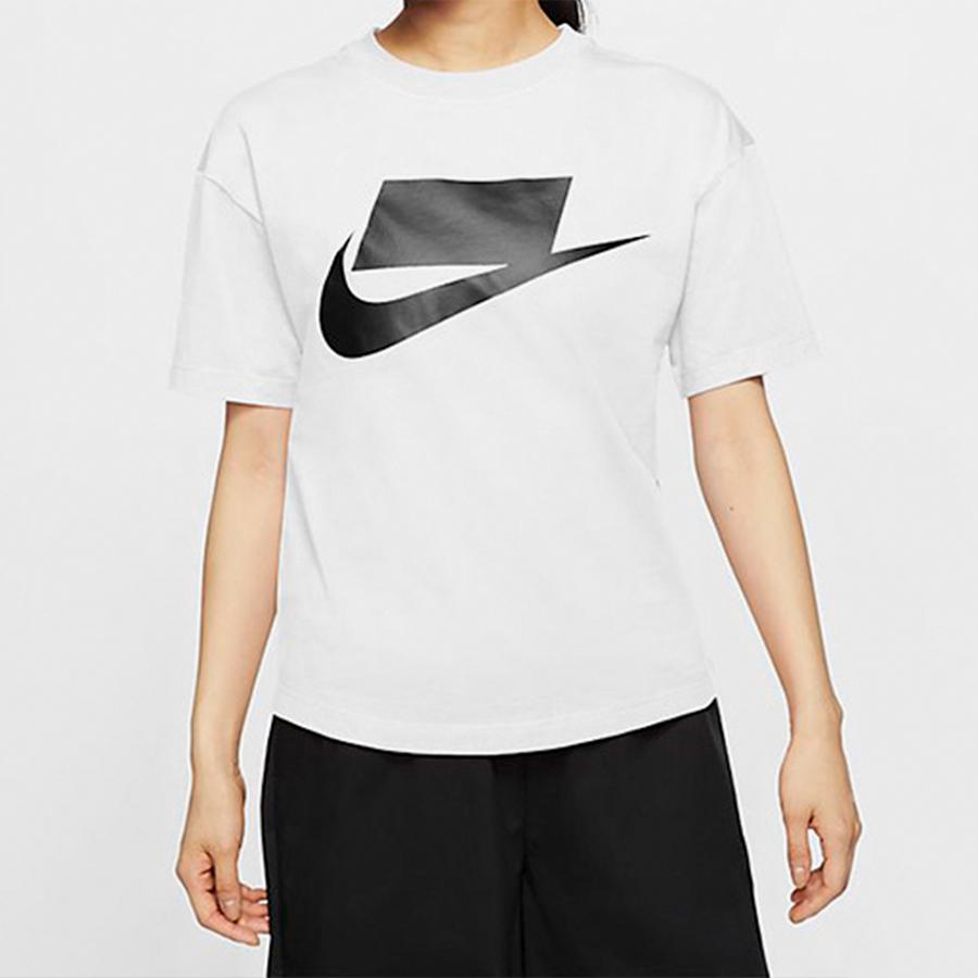 Nike Sportswear Classic Large Logo Short Sleeve T-Shirt Women Tops White AH4008-102