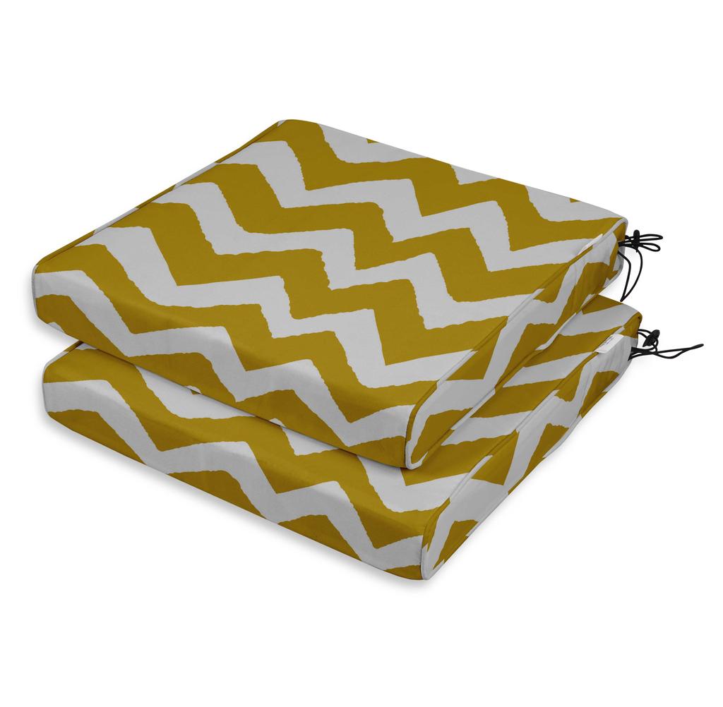 Vargottam Perfect Outdoor Indoor Square Corner Seat Cushions Water-Resistant Lounge Chair 18.5" X 16" Home Office Patio Furniture