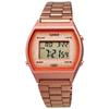 Casio Digital Watch Vintage Series B640WCG-5, Rose Gold, Glitter Face