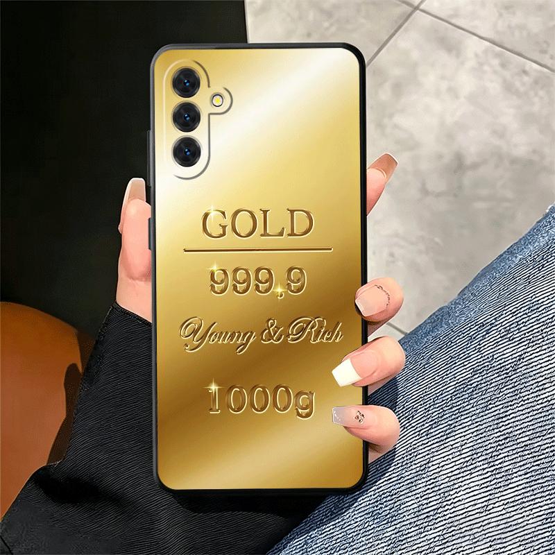 Fine Gold Pattern Printing Soft Phone Case for Samsung A17 A37 A57 A16 A26 A36 A56 A15 A25 A35 A55 A14 A24 A34 A54 A13 A23 A33 A