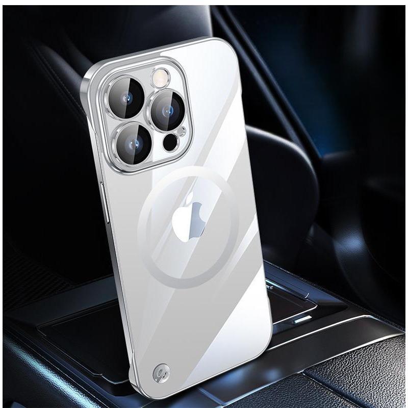 

Подходит для IPhone 16 Гальванизированный ПК Безрамочный Чехол для телефона 15 Прозрачный Apple 14 Поставляется с Пленкой для объектива Полностью закрывающий Жесткий чехол iPhone15Pro