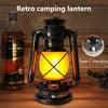 Retro USB Rechargeable LED Table Lamp Atmosphere Light Desktop Lamp Portable Lanterns Hanging Camping Lamp Small Horse Lamp