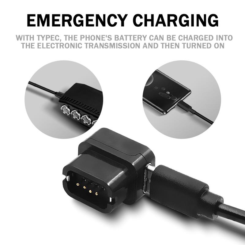 Portable Di2 Charger Adapter 4-Pin To Type-C For SHIMANO EW-EC300 R9270 9250 8170 8150 7170 12Speed Di2 Electric Bicycle Bike
