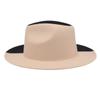 Fashion Double Color Fedora Hat For Women And Man Classic Wide Brim British Style Vintage Ladies Church Hat Panama Chapeau Femme