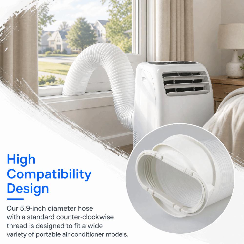 Flexible Exhaust Hose Replacement Air Conditioner Hose Portable Vent Hose Air Conditioning Devices