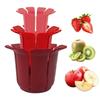 Non Slip Grip Fruit Slicer Cup Lace Design Lemon Slice Holder  for Meat Tomato Potato Lemon