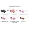 New Kids Sunglasses Fashion Heart Glasses Retro Trend Cute Boys Girls Eyeglasses UV400 Protection
