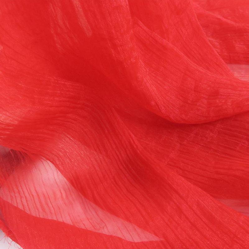 30D Silky Crepe Chiffon Fabric Thin Transparent Shimmer Sheer Hanfu Organza Fabric For Diy Sweing Ancient Hanfu Dress Costume