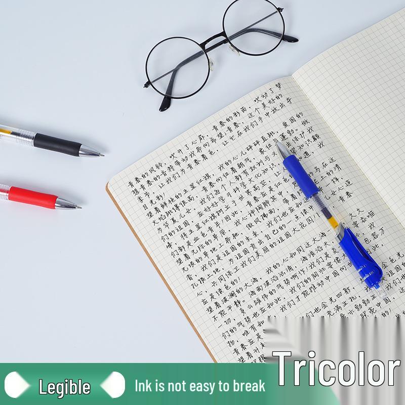 Classic Clickable Ballpoint Pen for Students & Teachers - Press-Type Exam & Signature Pen