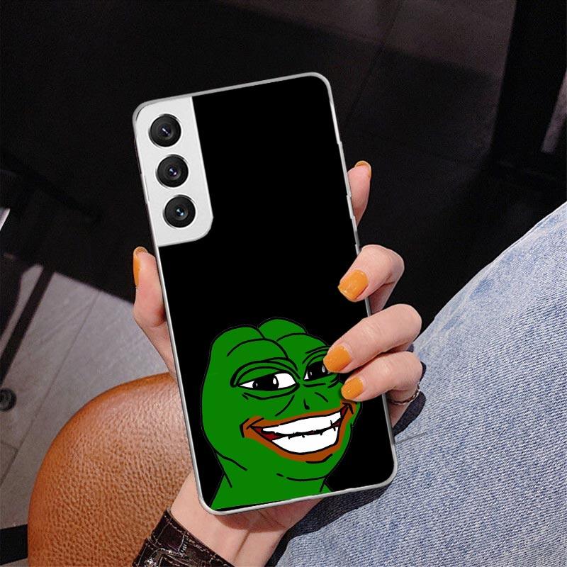 Süße Frösche Party Trauriger Pepe Handyhülle für Samsung Galaxy S26 S25 Edge S23 S24 Ultra S22 Plus S21 S20 FE Einzigartige Hülle Weiche Hülle G