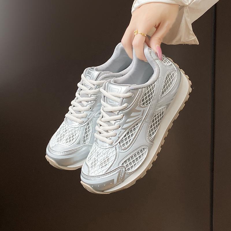 2025 autumn new Korean version breathable Forrest Gump shoes female ins student casual shoes female platform running shoes female A8201