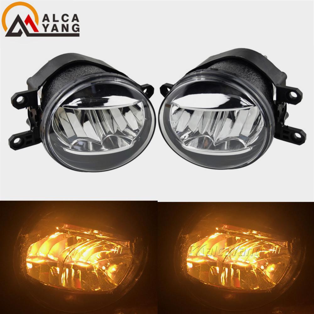 2pcs Car Front LED Fog Light H11 12V Replacement For Toyota Corolla Verso Camry RAV 4 Yaris Verso S Avensis Fog Lights Assembly