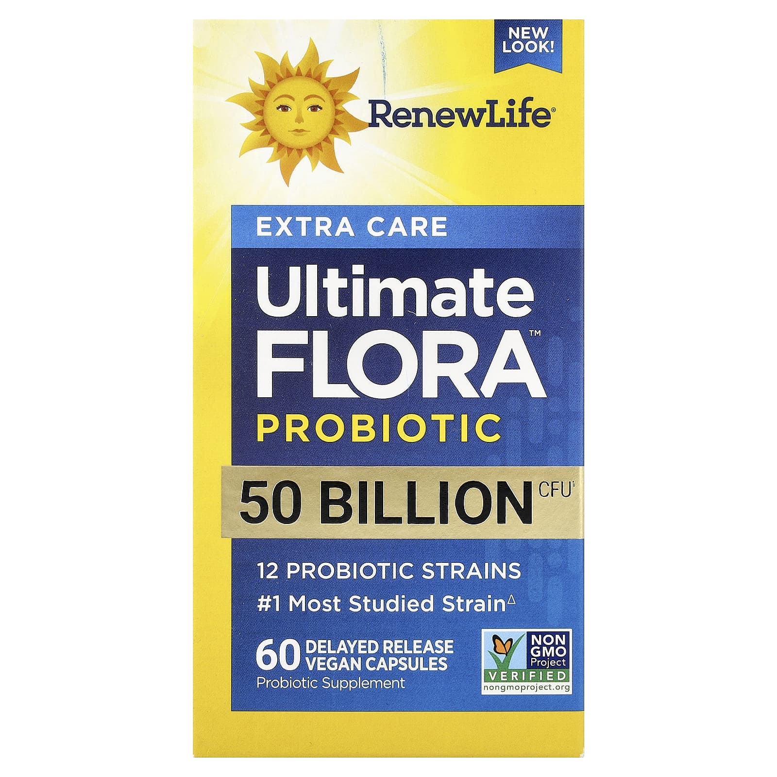 

Extra Care Ultimate Flora™ Probiotic, 5 Billion CFU, Delayed Release Veggie Caps, 60