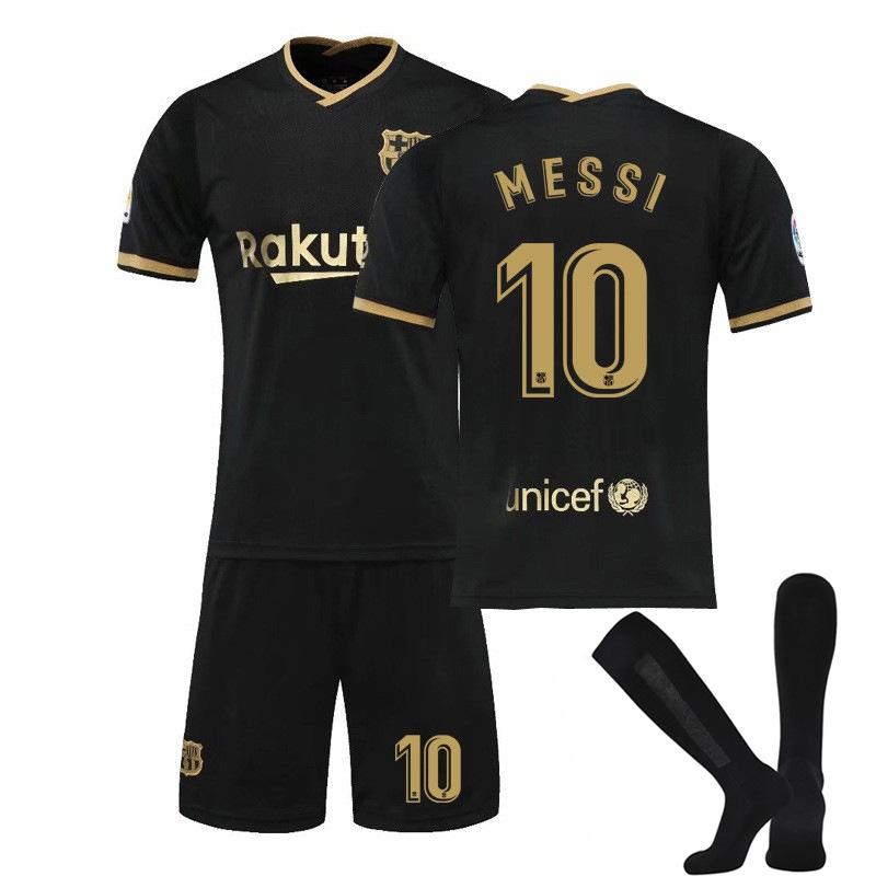 Barcelona jersey - home and away number Messi game jersey, children's sports football jersey suit men's