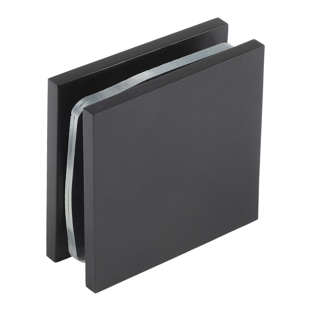 Glass Panel Hardware U-Clamp For Tempered Glass 8-12 Mm Glass Compatibility Easy Installation Clamps Black For Bathroom
