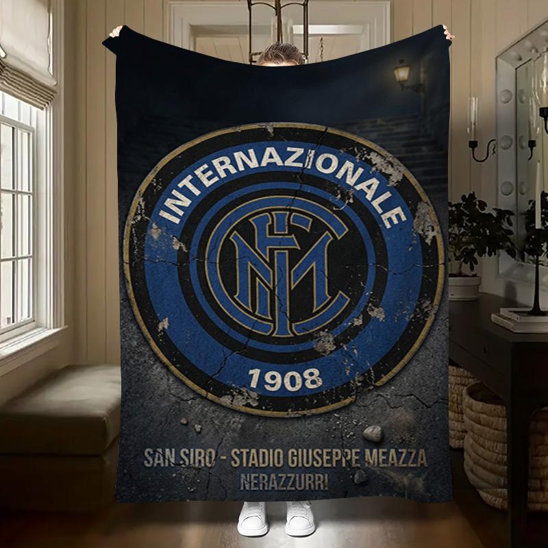 Fc Internazionale Century Passion Blanket Soft And Comfortable Camping Trip Sheet Digital Printing Office Rest Blanket