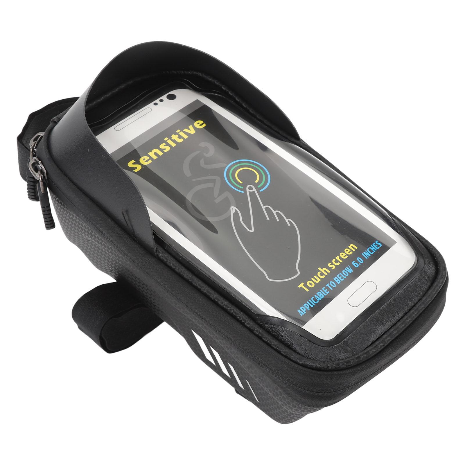 

Сумка-крепление для телефона на велосипед Жесткая EVA TPU Большая вместимость Защита от брызг Чувствительное касание Велосипедный телефон Верх