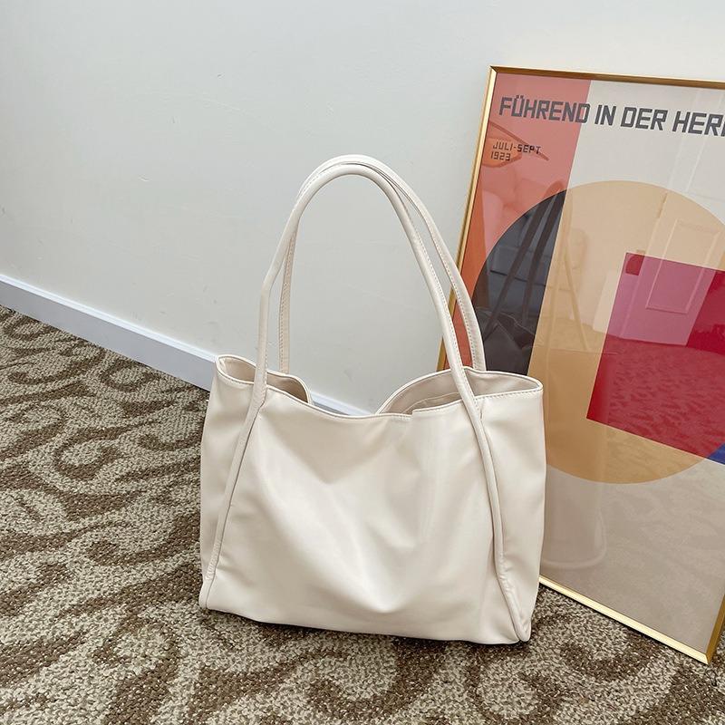 Tote Bag Women's Handheld Large Bag, Casual and Unique Design, Versatile and Large Capacity Single Shoulder Underarm Bag, Korean Edition Bag