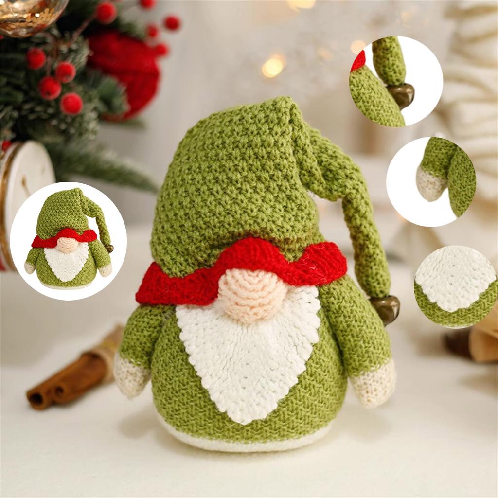 Papusa telescopica Ornamente pentru papusa de Craciun Ornamente decorative din elan, tricotat cu desene animate