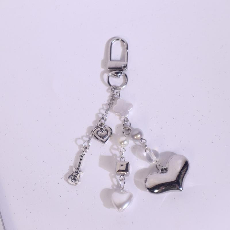 Stylish Mobile Phone Chain Handmade Beaded Keyring Pendant Fashionable Key Chain Practical Phone and Bag Accessory