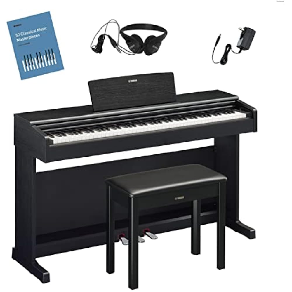 YAMAHA YAMAHA Electronic Piano 88 Keys YDP-145 ARIUS ARIUS Fixed Chair Headphone Black Wood Tone ...