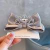 3D Rose Birthday Crown Hair Clip for Girls - Korean Style Polka Dot Bow Headwear
