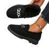 Schwarz braune Modekette Doudou Schuhe Herbst und Winter neue Schnee Baumwollschuhe Low-Top warme Damenschuhe