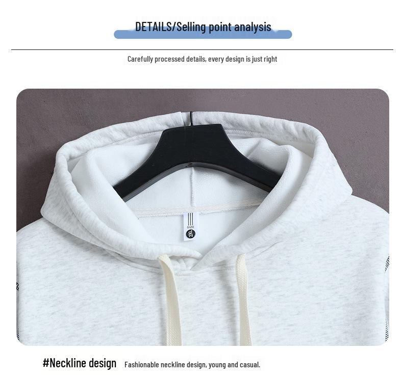 Jungen Fleece-gefütterter Kapuzenpullover für den Winter – Warme, trendige Oberbekleidung für Teenager