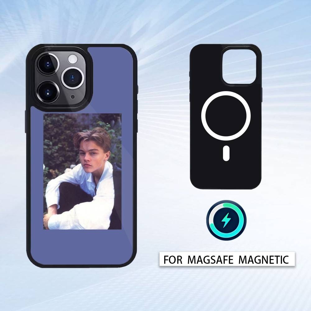 L-Leonardo Dicaprio Phone Case For iPhone 17,16,15,14,13,12,Pro,Max For Magsafe Magnetic Wireless Charging