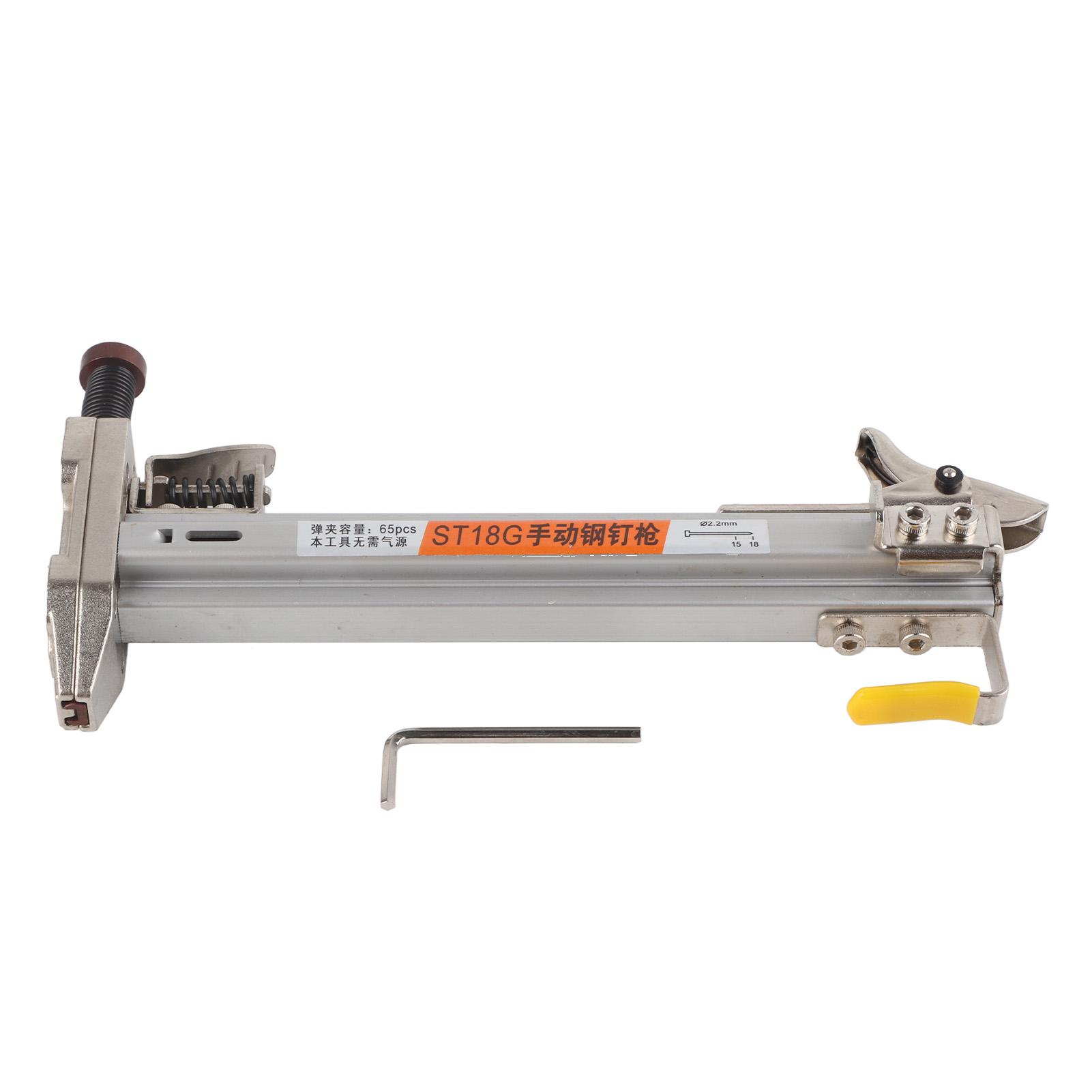 

Manual Nailer Woodworking Slotted Steel Nail Gun Furniture Flooring Nailing Tool