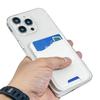 Selbstklebender Kartenhalter PU-Leder Handyhülle mit Geldbörse Ständer Kreditkartenfach für Ip Galaxy Universelles Telefon