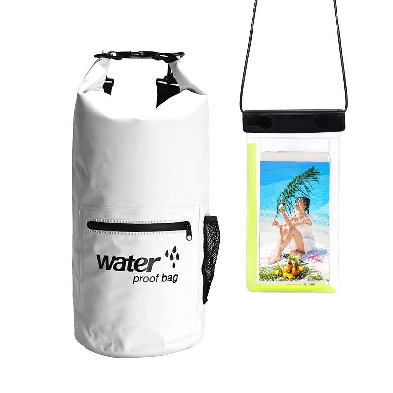 Waterproof PVC Rafting and Beach Zipper Pocket Bag
