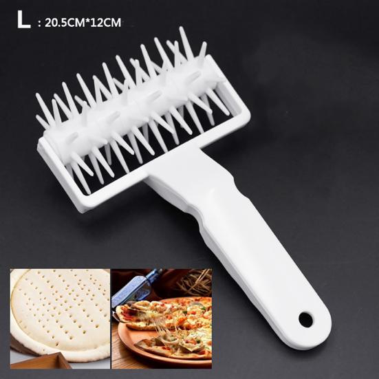 Kunststoff Gebäck Pizza Teig Nadelräder Roller Brot Locher DIY Backwerkzeug
