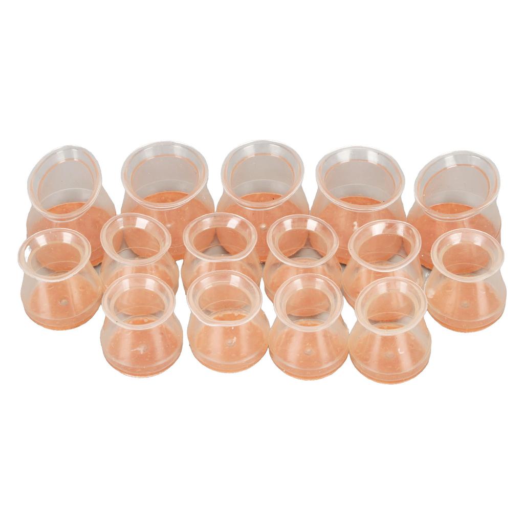 15pcs Chair Leg Floor Protectors Silicone Furniture Leg Cover Felt Pads for Hardwood Floors