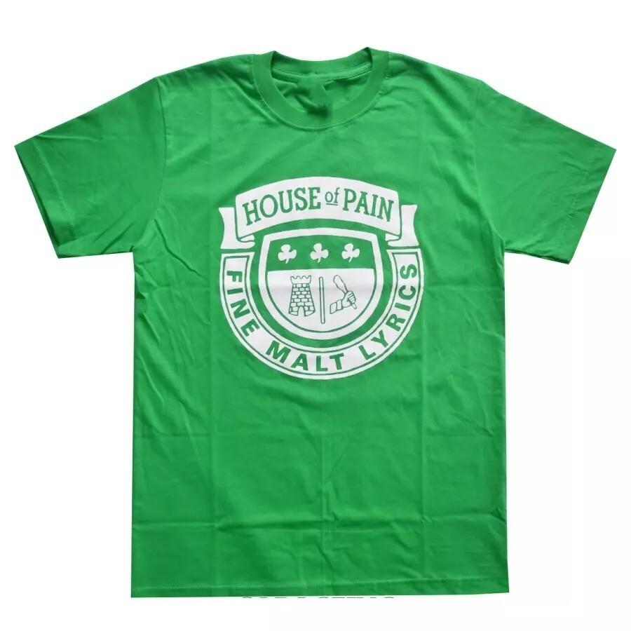 NOVÉ tričko s krátkým rukávem a logem kapely House Of Pain, zelené, unisex