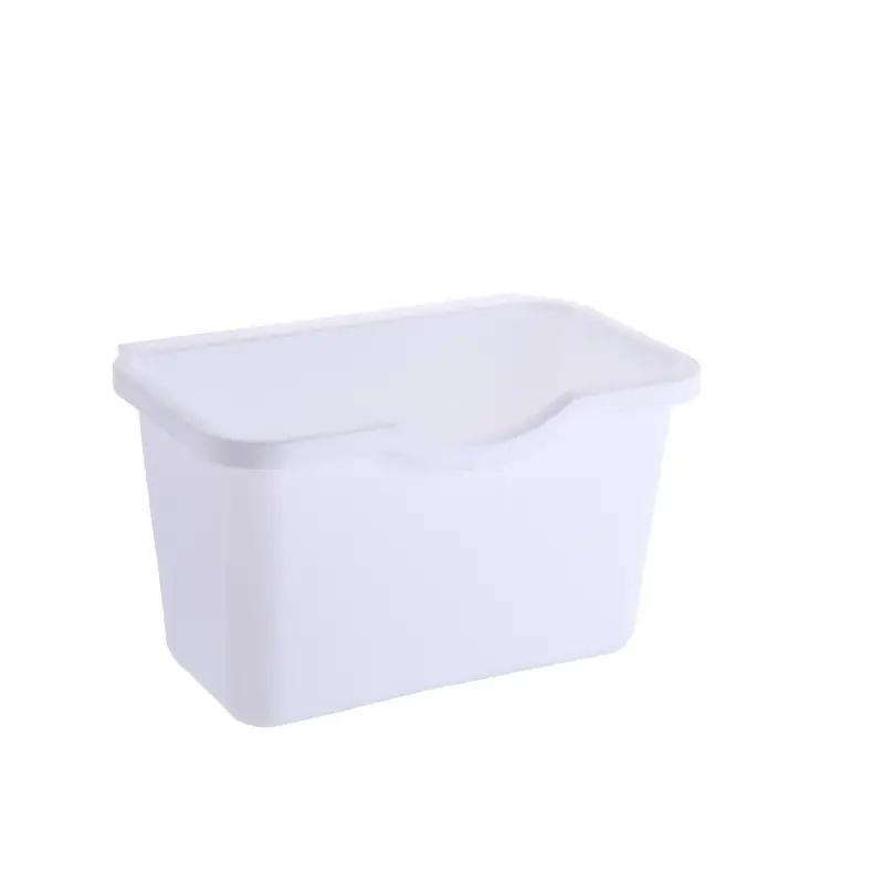 Space-Saving Rectangular Plastic Dustbin - Sleek Cabinet Mount Trash & Paper Organizer, Easy To Clean