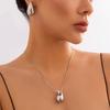 Elegant Water Drop Large Teardrop Pendant Necklace